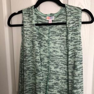 LuLaRoe Joy Vest Mint Green